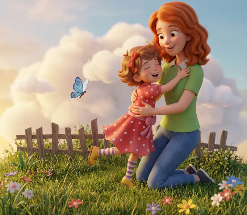 Soft 3D (Pixar-style) illustration style example